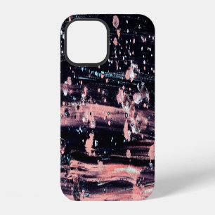 Glamourous Dark Grey Pink Spotlight iPhone 12 Case