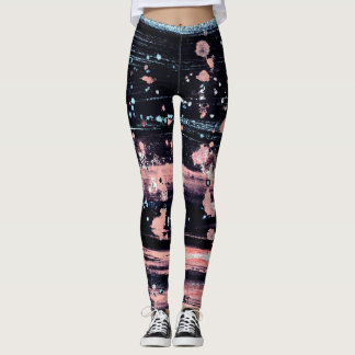 Glamourous Dark Grey Pink Spotlight Leggings