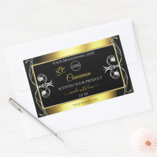 Glamourous Diamonds Black Gold Product Labels Logo