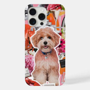 Glamourous Dog Party Celebration Collage iPhone 15 Pro Max Case