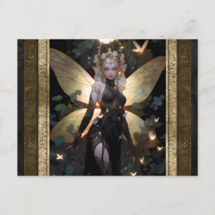 Glamourous Fairy Girl Fantasy Art Postcard