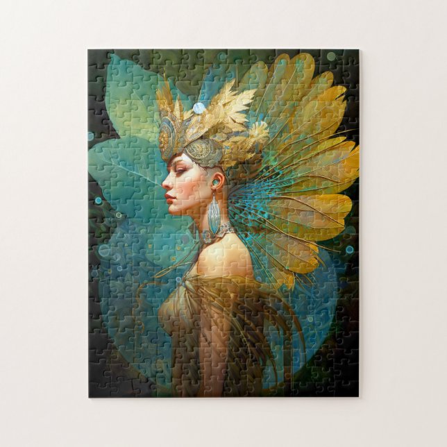 Glamourous Fairy Woman Fantasy Art Jigsaw Puzzle (Vertical)