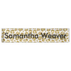 Glamourous Faux Sparkly Gold Leopard