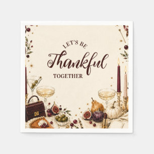 Glamourous Girls’ Night Friendsgiving Napkin