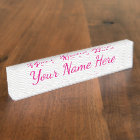 Glamourous Girly Name with Subtle Grey Chevron