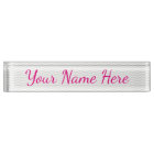 Glamourous Girly Name with Subtle Grey Chevron