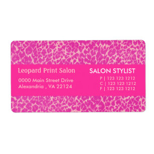Glamourous Glamour Hot Pink Panther Pattern Spots
