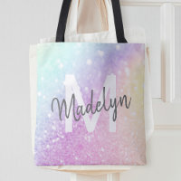 Glamourous Glitter Holograph Monogrammed Pretty