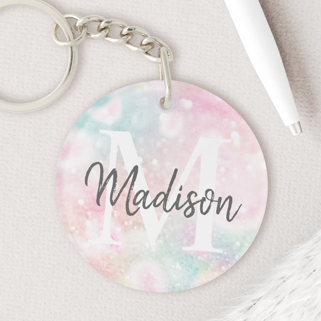 Glamourous Glitter Pink Pretty Pattern Key Ring (Creator Uploaded)
