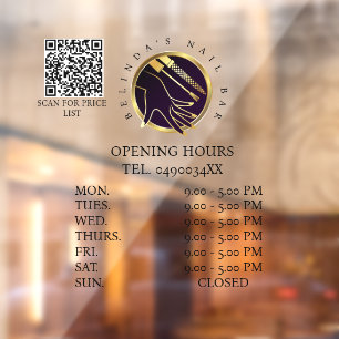 Glamourous Gold & Black Nail Salon