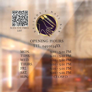 Glamourous Gold & Black Nail Salon