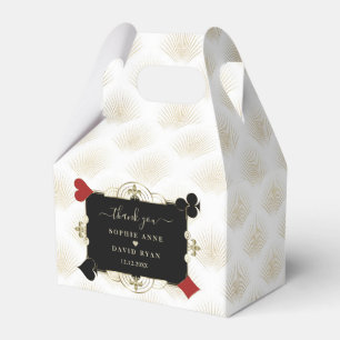 Glamourous Gold Casino Vegas Poker Wedding Favour Box