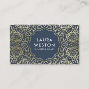 Glamourous Gold Glitter Look Wellness Business Car Business Card