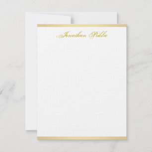 Glamourous Gold Handwritten Script Simple Template