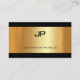 Glamourous Gold Lights Modern Sophisticated Luxury Business Card