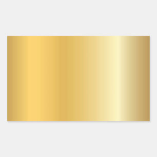 Glamourous Gold Look Blank Modern Elegant Template Rectangular Sticker