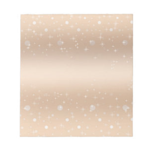 Glamourous gold metallic lustre, gradient, stars n notepad