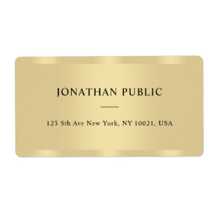 Glamourous Gold Modern Template Elegant Shipping