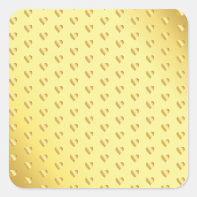 Glamourous Gold Speckle Blank Template Elegant Coo Square Sticker (Front)