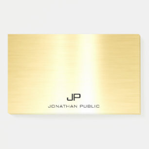 Glamourous Gold Trendy Template Modern Professiona Post-it Notes