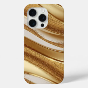 Glamourous Golden Flow iPhone 15 Pro Case
