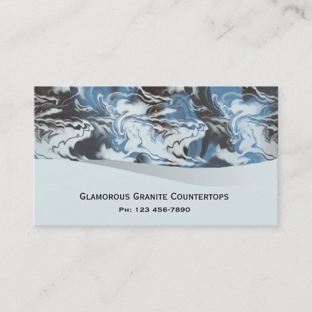 Glamourous Granite Custom Business Card (Front)