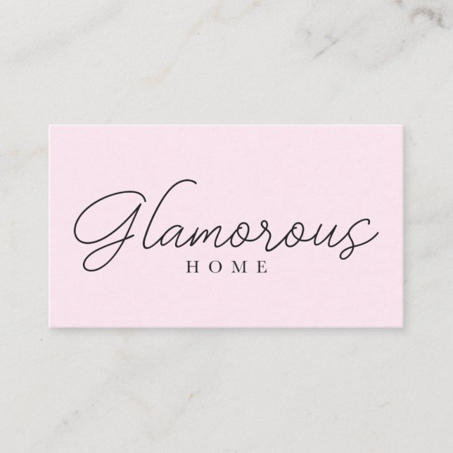 Glamourous Home Business Card (Front)