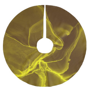 Glamourous ink fluid: marble foil. brushed polyester tree skirt