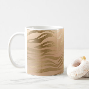 Glamourous Light Brown Leopard Spots Animal Print Coffee Mug
