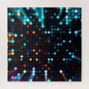 Glamourous Lights: Abstract Fashion Wallpaper Jigsaw Puzzle