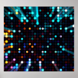 Glamourous Lights: Abstract Fashion Wallpaper Poster