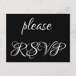 Glamourous & Luxurious "please RSVP" Postcard