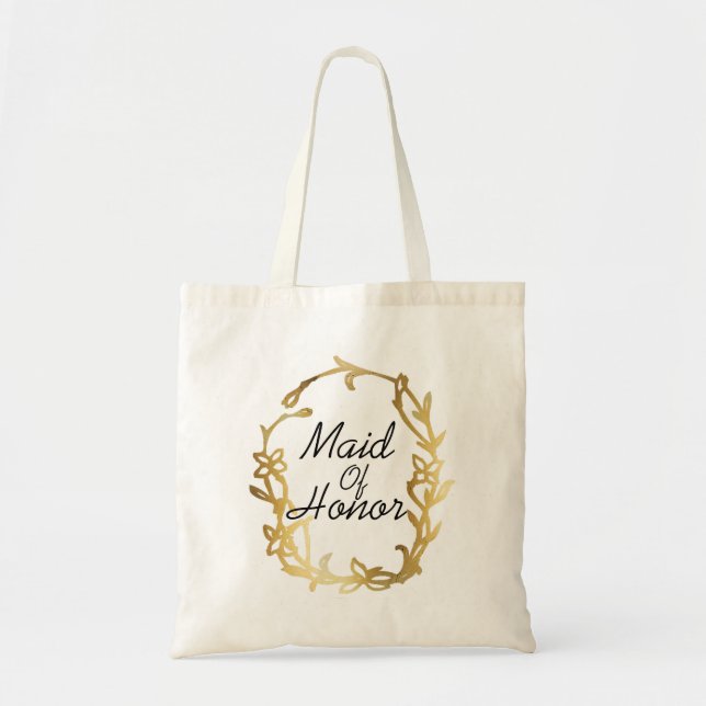 Glamourous Maid of Honour | Gold | Wedding bag (Front)