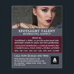 Glamourous Model, Modelling Agency, Model Agent Flyer<br><div class="desc">Glamourous Model,  Modelling Agency,  Model Agent Advertising Flyers By The Business Card Store.</div>