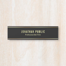 Glamourous Modern Black And Gold Template