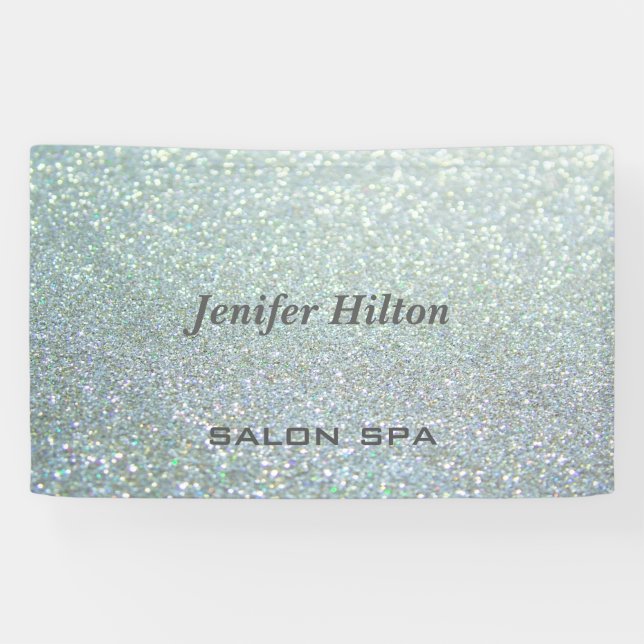 Glamourous modern chic glittery banner (Horizontal)