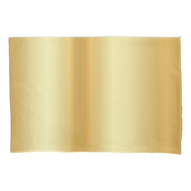 Glamourous Modern Custom Faux Gold Blank Template Pillowcase (Front)