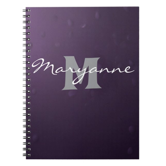 Glamourous Monogram Notebook (Front)