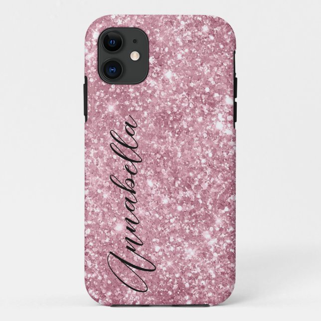Glamourous Pink Glitter Case-Mate iPhone Case (Back)