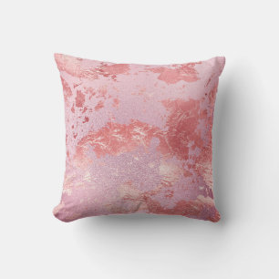 Glamourous Pink Sparkly Metallic Foil Cushion