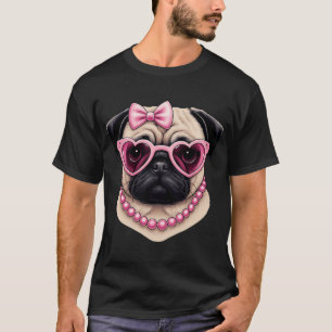 Glamourous Pug Style T-Shirt
