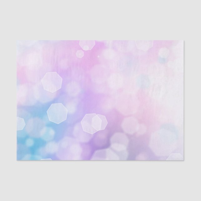 Glamourous Purple and Blue Sparkles - Bokeh Tissue Paper (Front)