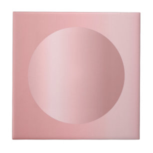 Glamourous Rose Gold Customisable Image Template Ceramic Tile