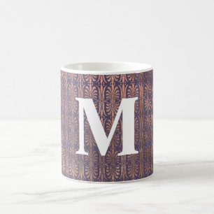 Glamourous Rose Gold Foil and Lavender Art Deco Coffee Mug