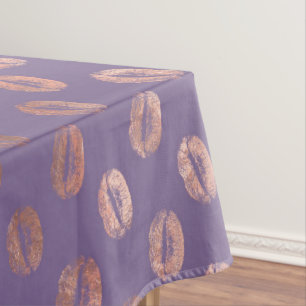 Glamourous Rose Gold Foil and Lavender Lips Tablecloth