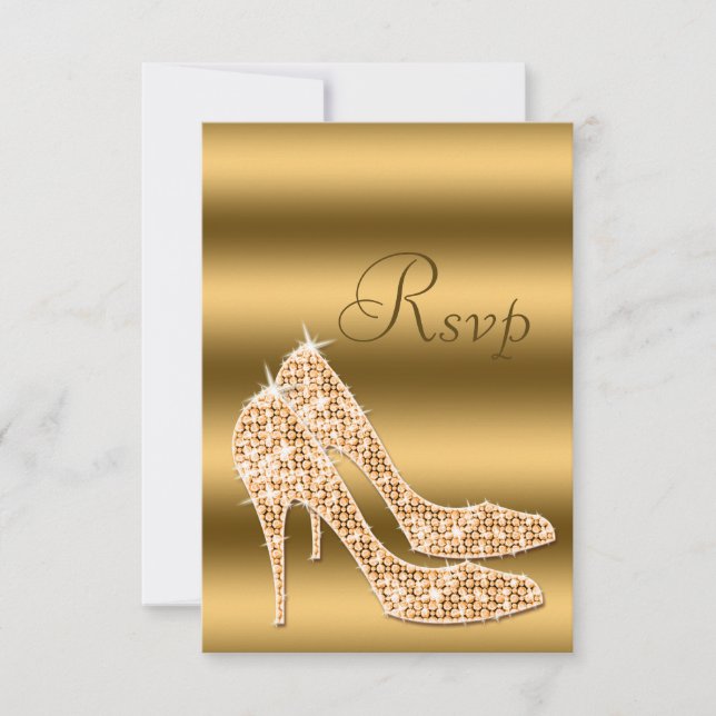 Glamourous RSVP Gold Stilettos (Front)