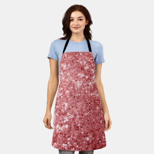 Glamourous Sparkly Pink Glitter Apron
