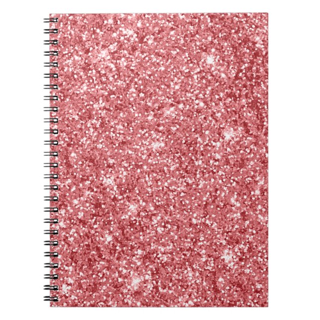 Glamourous Sparkly Pink Glitter Notebook (Front)