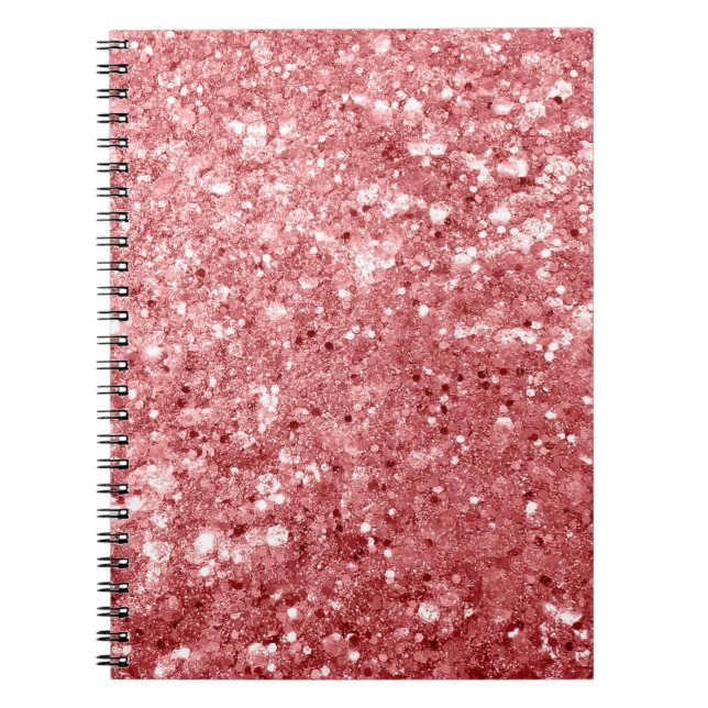 Glamourous Sparkly Pink Glitter Notebook (Front)
