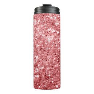 Glamourous Sparkly Pink Glitter Thermal Tumbler